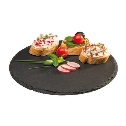 Plateau ardoise rond - APS - Henri Julien