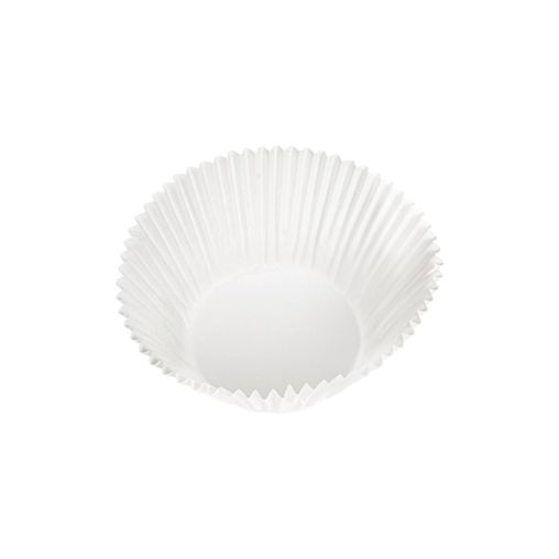 500 Caissettes moules de cuisson papier plissé Ø57/95xh48mm Blanc - Henri Julien