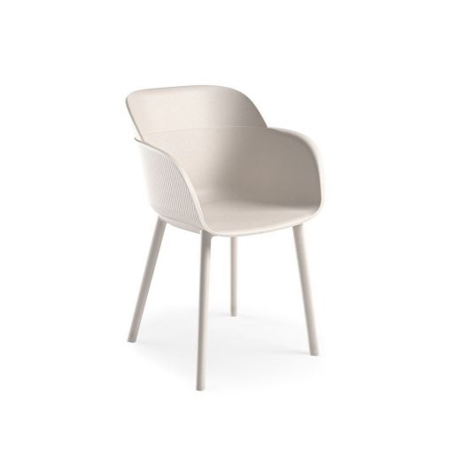 Fauteuil SHELL Blanc crème - Henri Julien