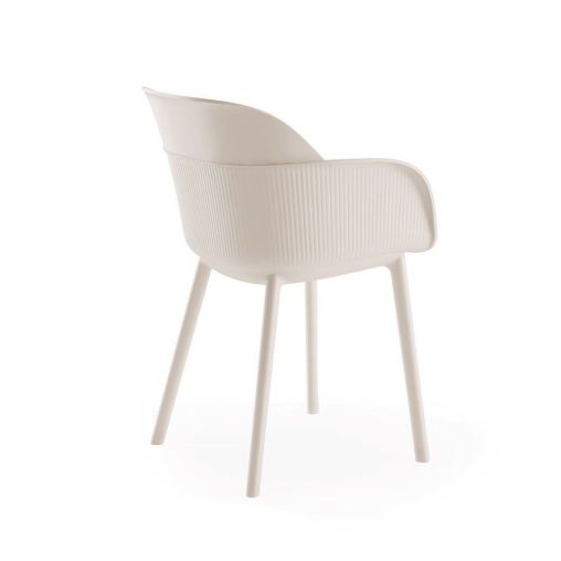 Fauteuil SHELL Blanc crème - Henri Julien