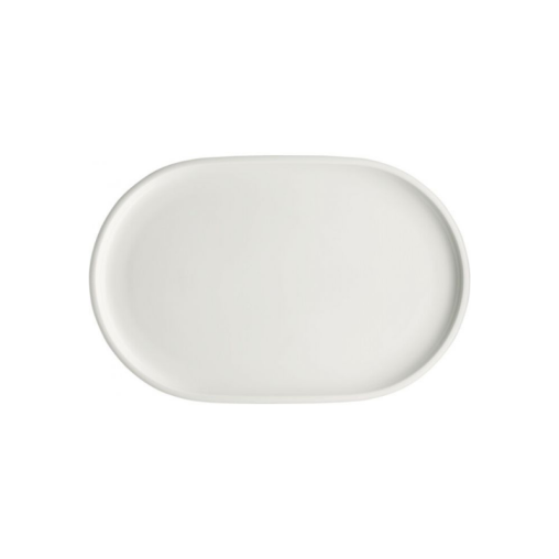 Assiette ovale SHIRO blanc 232x161mm Porcelaine - Henri Julien