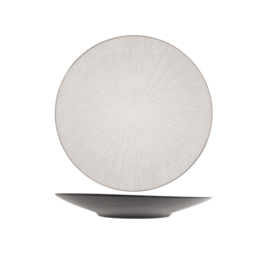 Assiette Plate PARADIS Ø215mm Porcelaine Blanc - Henri Julien