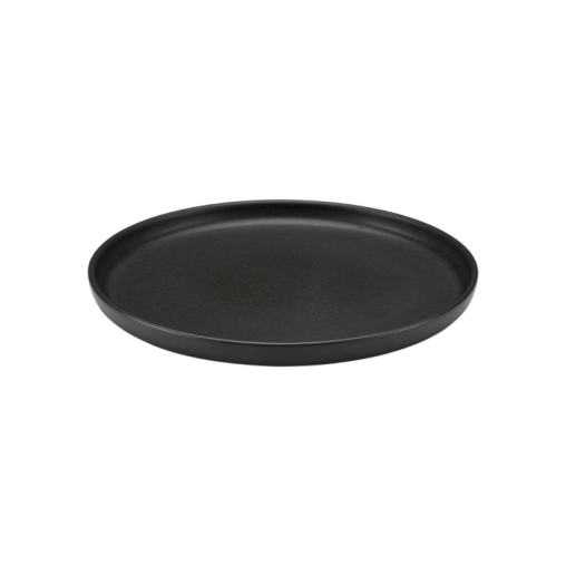 Assiette plate ELEMENTS Ø280mm Porcelaine Noir - Henri Julien