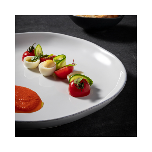 Assiette plate LIVIA Ø280mm Grès Blanc - Costa Nova - Henri Julien