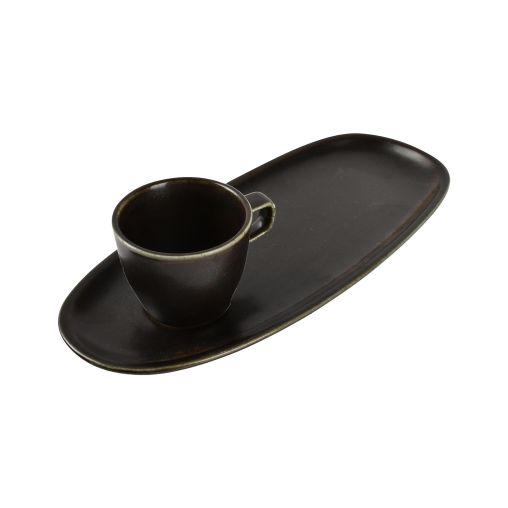 Soucoupe café gourmand CERES 345x150mm Black - Fine2Dine - Henri Julien