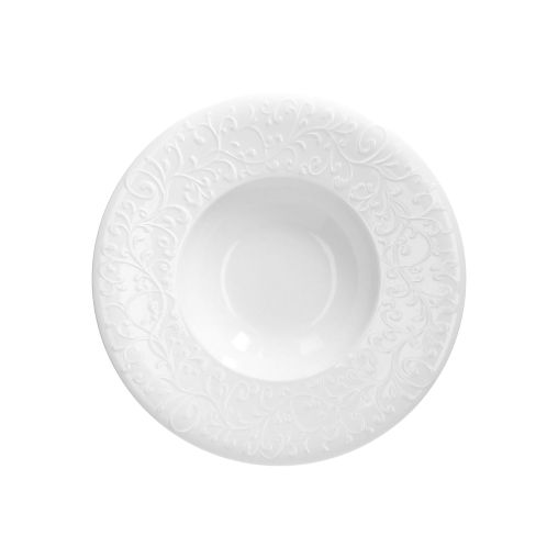 Assiette bassin creux JASMIN Ø250xh50mm Blanc - Henri Julien