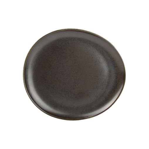 Assiette ovale CERES 254x228mm Porcelaine Black - Fine2Dine - Henri Julien