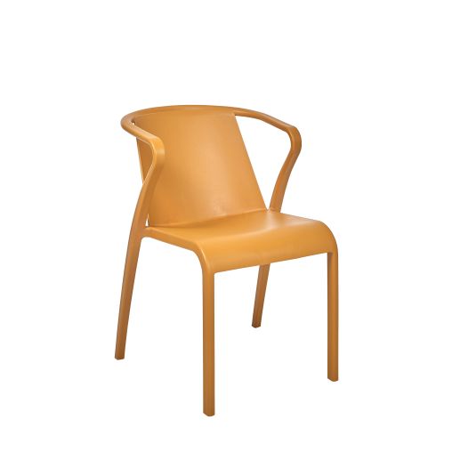 Fauteuil FADO Polypropylène 52x56xh76cm Mustard - Ezpeleta - Henri Julien