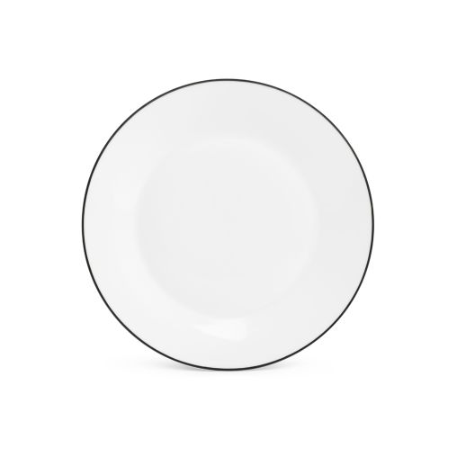 Assiette plate BASIC FILET NOIR Ø240mm Porcelaine Blanc et Noir - Fine2Dine - Henri Julien