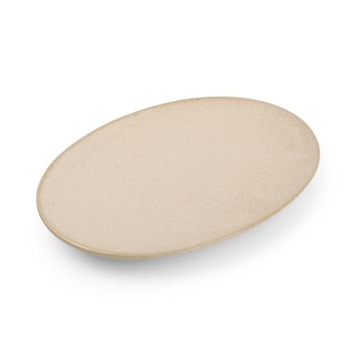 Assiette ovale CIRRO BEIGE 300x210xh25mm - Henri Julien