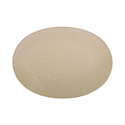 Assiette ovale CIRRO BEIGE 300x210xh25mm - Henri Julien