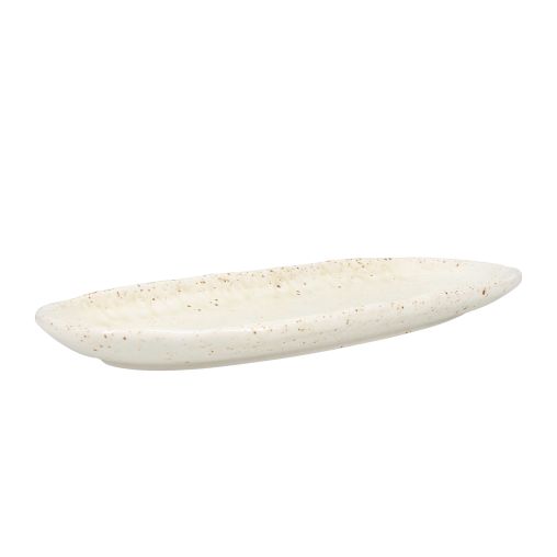 Plat de service VITA 330x150mm Porcelaine Beige - Henri Julien