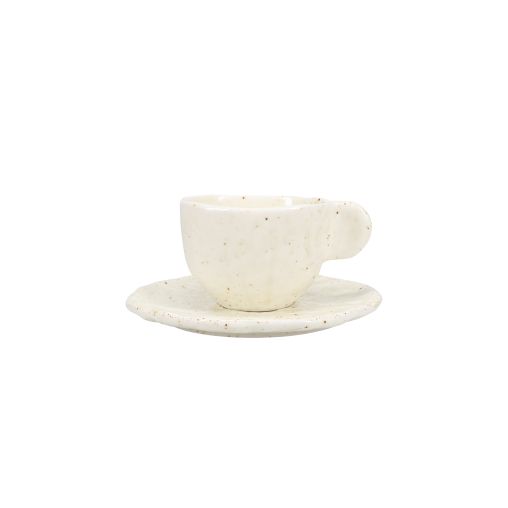 Soucoupe à thé VITA Ø150mm Porcelaine Beige - Henri Julien