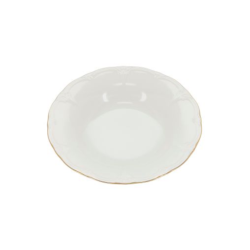 Assiette creuse RÉTRO GOLD Ø235xh40mm Porcelaine Blanc - Henri Julien