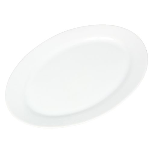 Assiette ovale BASIC WHITE 350x240mm Porcelaine Blanc - Fine2Dine - Henri Julien