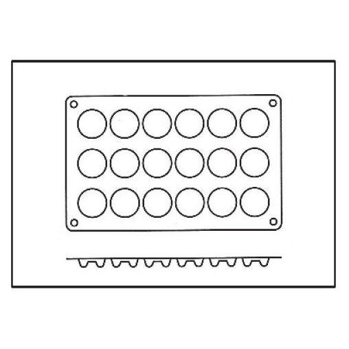 Moule 18 Mini Savarins silicone - Henri Julien