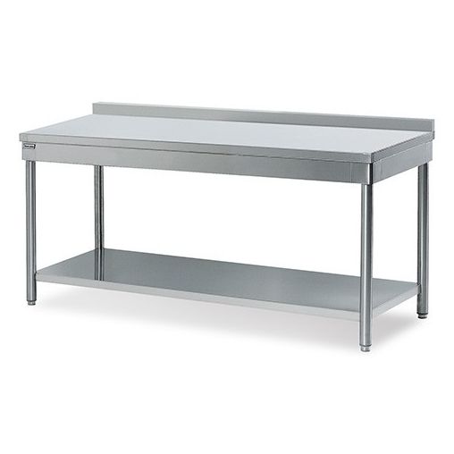 Table de Travail inox Adossée 1200X600 Fixe - Henri Julien