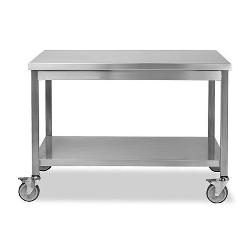 Table de Travail inox Centrale 1200X600 Mobile - Henri Julien