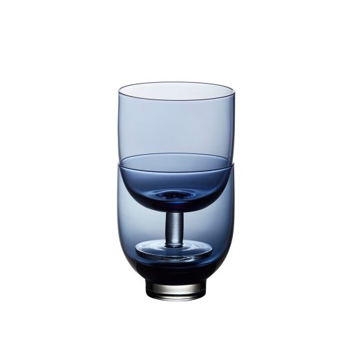 Verre à pied ALLURE 26cl Ø79xh113mm Bleu - Guy Degrenne - Henri Julien