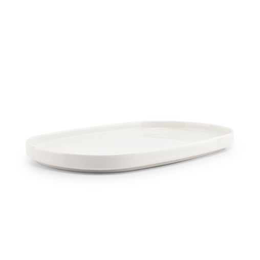 Assiette ovale PILA 340x220mm Porcelaine Blanc - Henri Julien