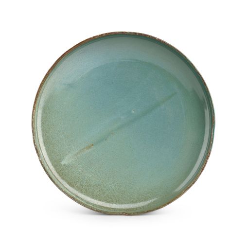 Assiette plate FILO OPAL Ø280mm Porcelaine Vert - Fine2Dine - Henri Julien