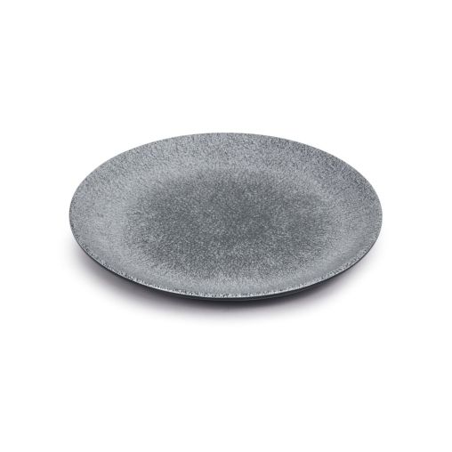 Assiette plate VOLCANO Ø260xh22mm Mélamine Gris - Pujadas - Henri Julien