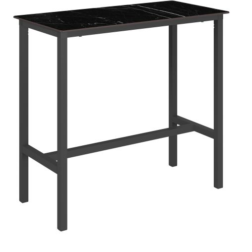 Table haute URBAN 120x60xh110cm Black marble et Anthracite - Ezpeleta - Henri Julien