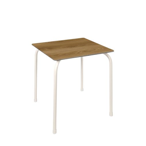 Table RODAS 70x70xh73cm Dark oak et White - Ezpeleta - Henri Julien