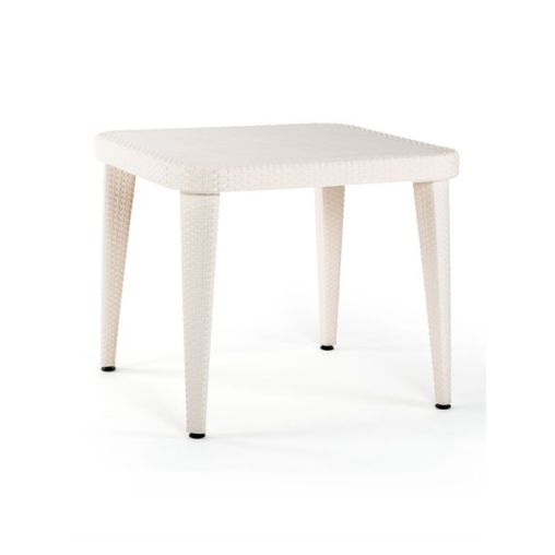 Table ANTIBES Blanc crème 90x90 - Henri Julien