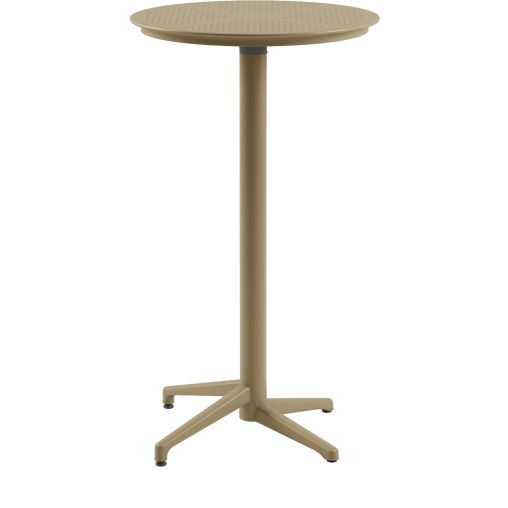 Mange debout RIVIERA polypropylène et aluminium Ø60xh110cm Coffee - Henri Julien