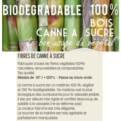 50 Bols Biodégradable Ø100xh85mm - Henri Julien