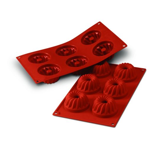 Moule 6 Mini Kouglofs silicone - Henri Julien