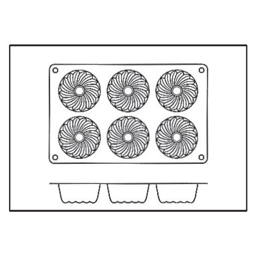 Moule 6 Mini Kouglofs silicone - Henri Julien