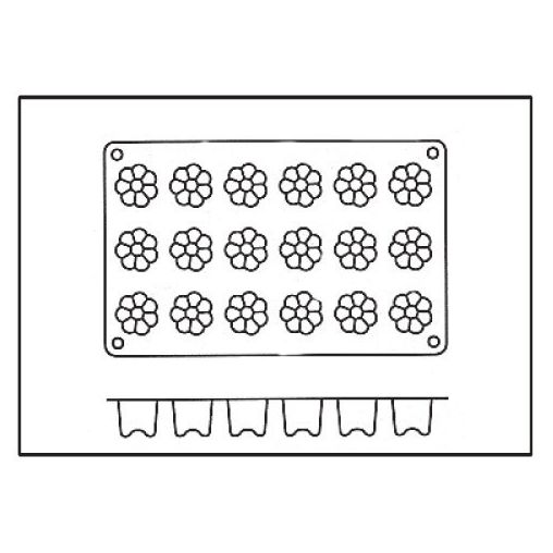 Moule 18 Mini Cannelés silicone - Henri Julien