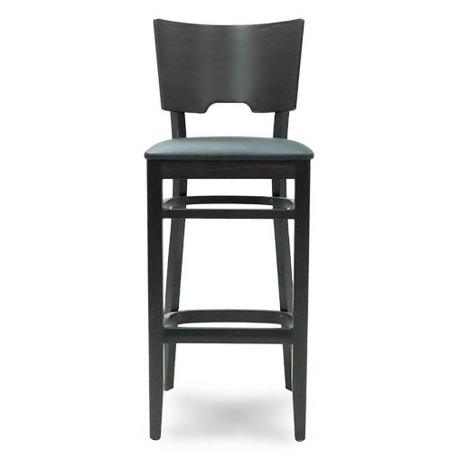 Tabouret haut Lola garnie Noir - Henri Julien