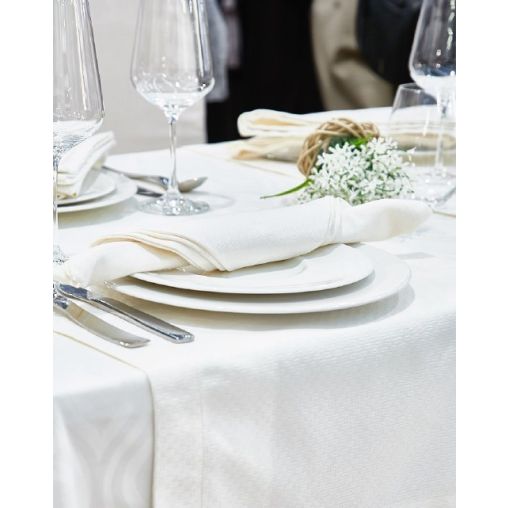 Set de Table tissu Maryse 45x35 Blanc - Henri Julien