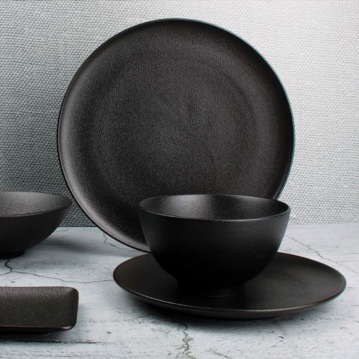 Bol BLACK DUSK 57cl Ø140xh75mm Porcelaine Noir - Fine2Dine - Henri Julien