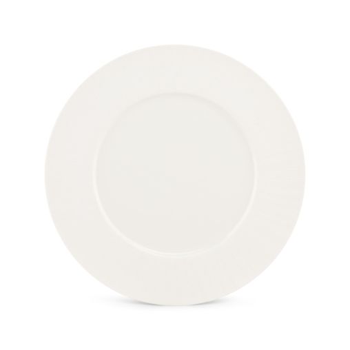 Assiette plate GRAVURE Ø280mm Porcelaine Blanc - Henri Julien