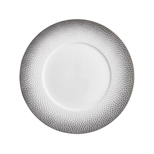 Assiette plate FRAGMENT Ø280mm Porcelaine Blanc et noir - Degrenne - Henri Julien