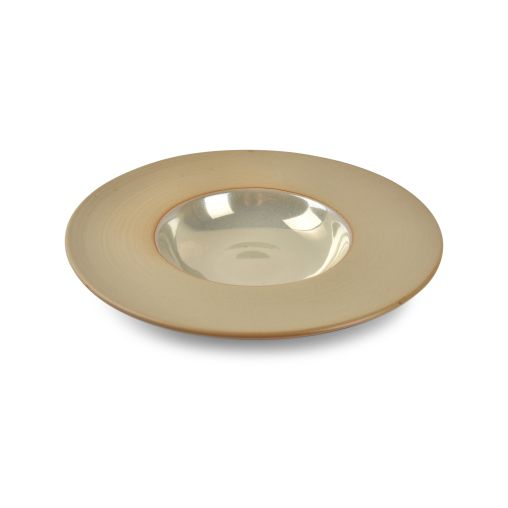 Assiette bassin creux OSTRA PEARL Ø280/150xh50mm 38cl Porcelaine Beige Or - Fine2Dine - Henri Julien