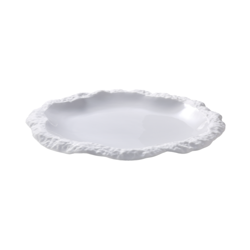 Assiette plate CALCAIRE Ø290mm Porcelaine Blanc - Henri Julien