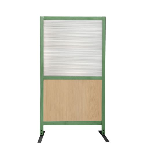 Claustra droit URBAN Hêtre verni et polycarbonate 80xh140cm - Henri Julien