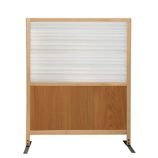 Claustra droit URBAN Hêtre verni et polycarbonate 120xh140cm - Henri Julien