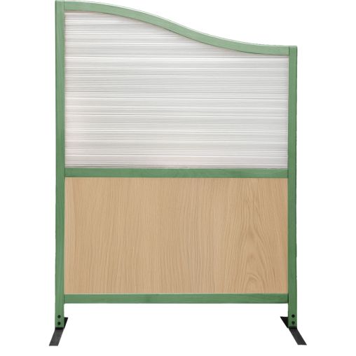 Claustra vague URBAN Hêtre verni et polycarbonate 120xh160cm - Henri Julien