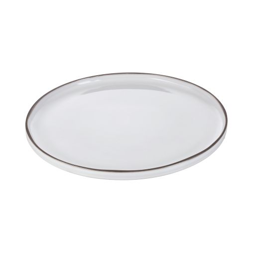 Assiette plate CARACTÈRE Ø300mm Céramique Blanc et Noir - Henri Julien