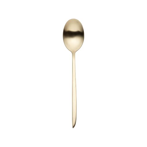 Cuillère à Dessert ORCA Inox 18/0 Épaisseur 30 Mat Champagne - Eternum - Henri Julien