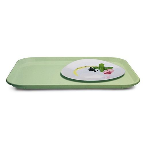 Plateau Self ZÉNITH 45,7x35,6mm Polyester Menthe Moucheté - Henri Julien