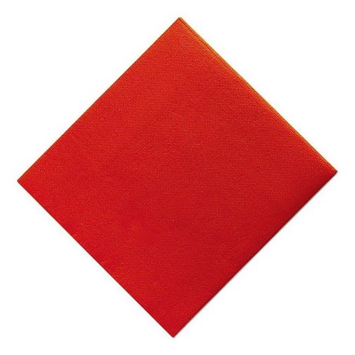 1200 Serviettes 2 épaisseurs DOUBLE POINT 38x38cm Rouge - Henri Julien