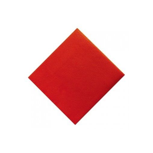 40 Serviettes 2 épaisseurs DOUBLE POINT 38x38cm Rouge - Henri Julien