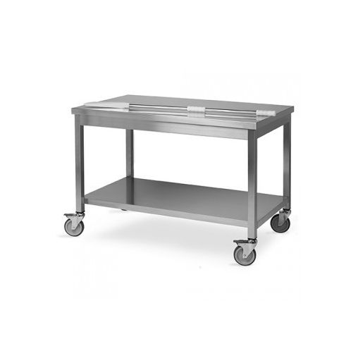 Table de Travail inox Centrale 1000X700 Mobile - Henri Julien